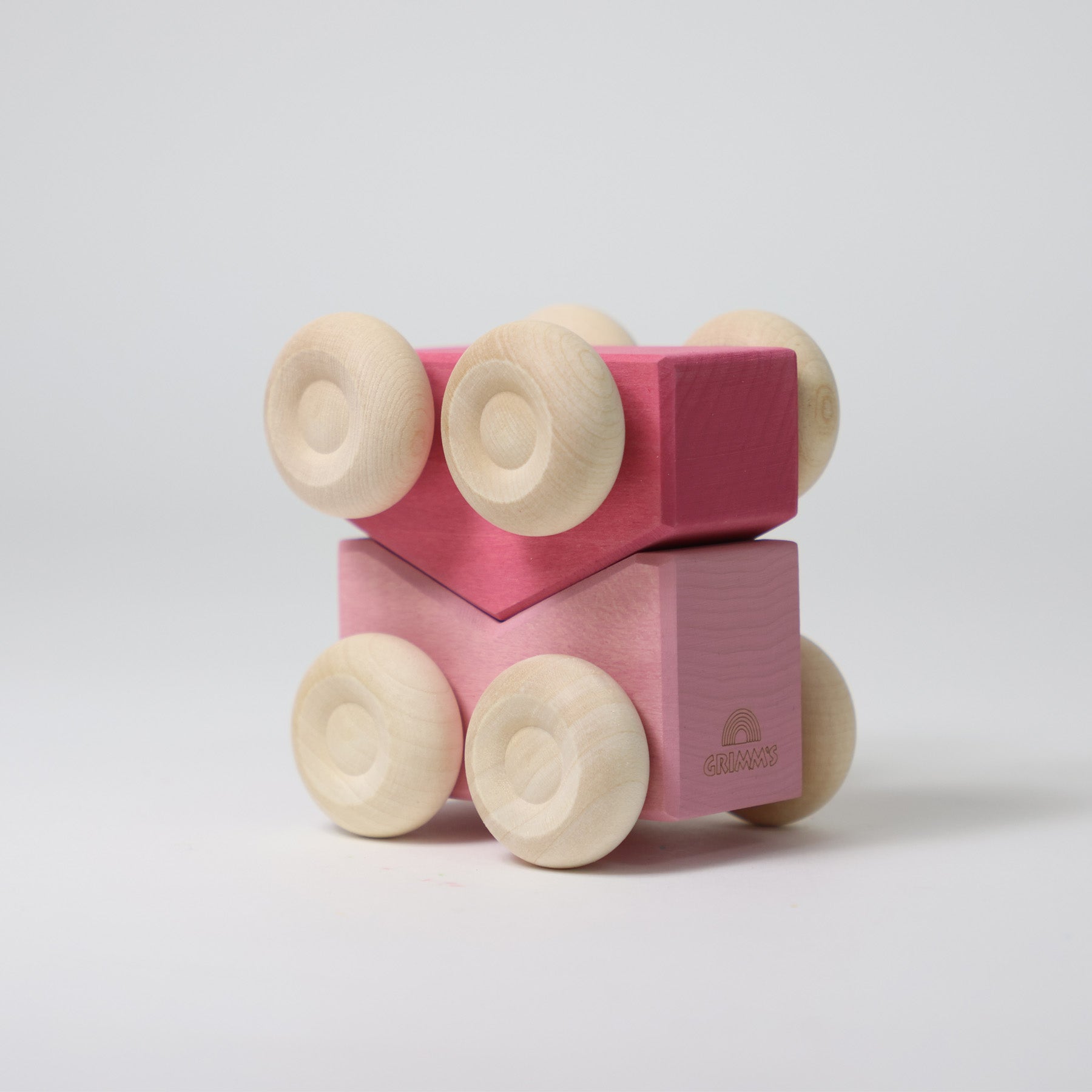 Grimm's - Houten stapel auto's Roze