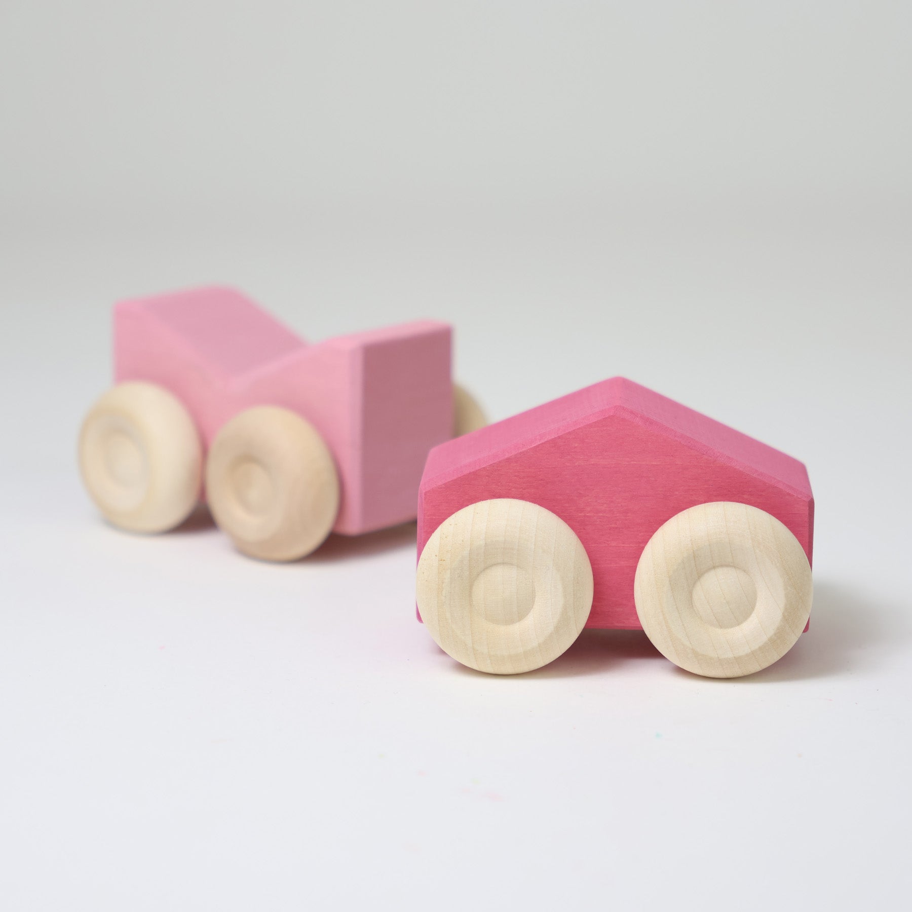 Grimm's - Houten stapel auto's Roze