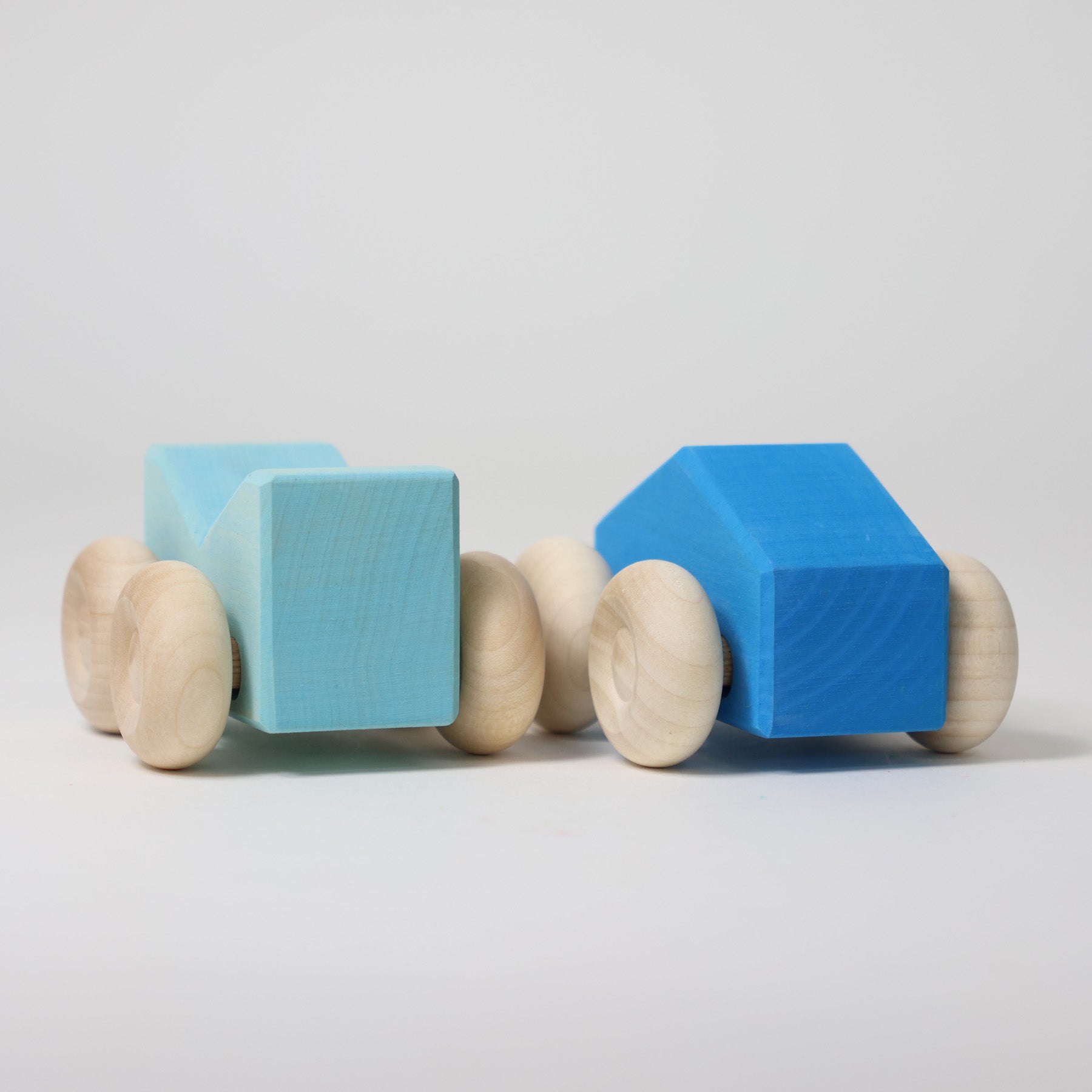 Grimm's - Houten stapel auto's Blauw