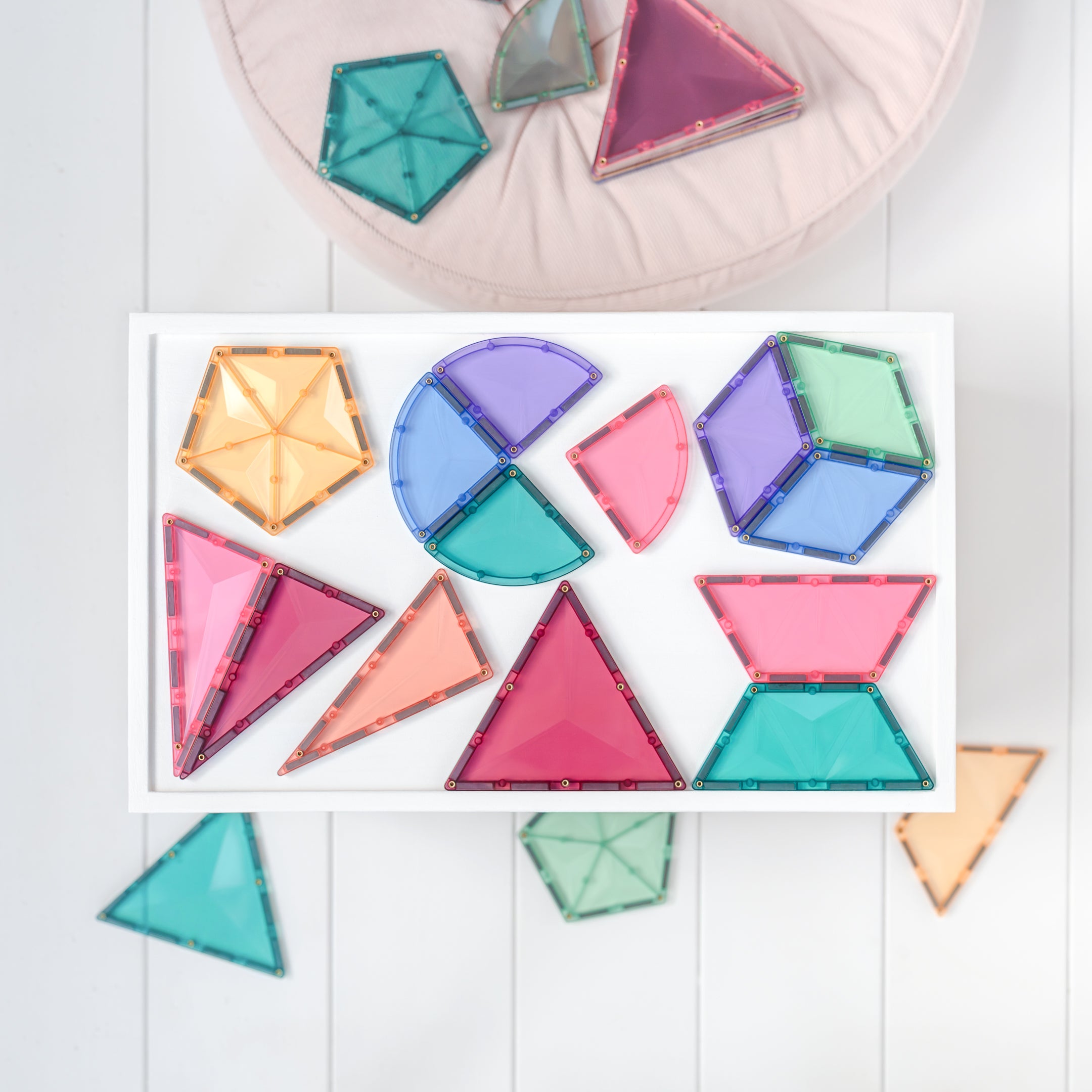 CONNETIX - Pastel Shape Expansion Pack 48 stuks - magnetisch constructiespeelgoed