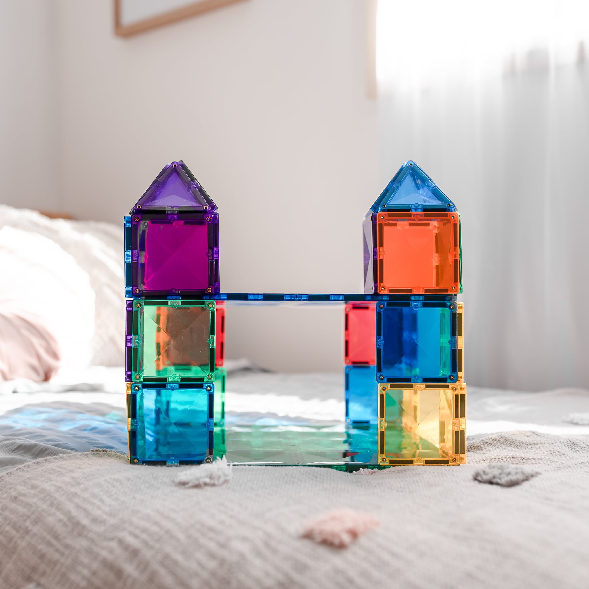 CONNETIX - 2 basisplaten 30 x 30 cm - magnetisch constructiespeelgoed