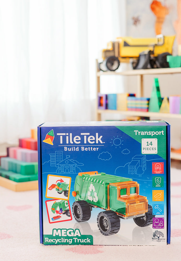TileTek magnetische mega vuilniswagen 14 stuks