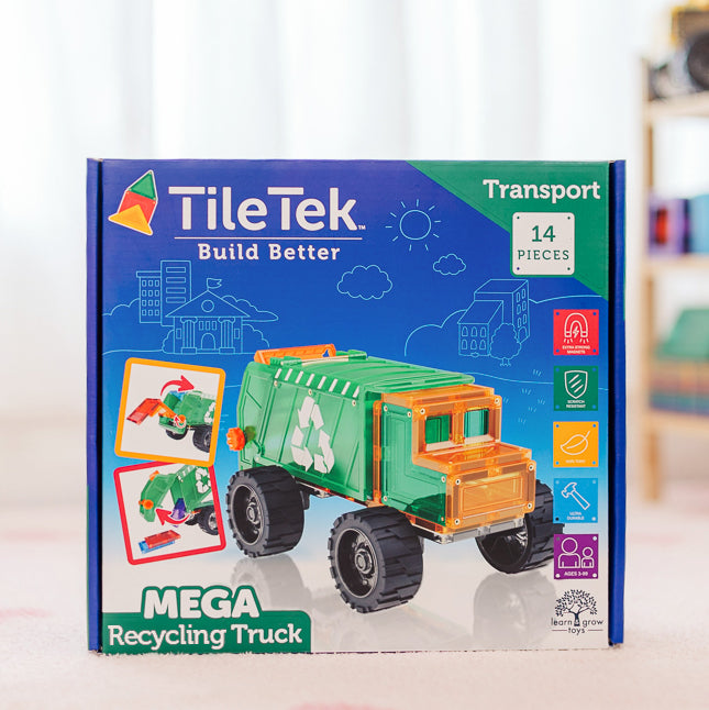 TileTek magnetische mega vuilniswagen 14 stuks