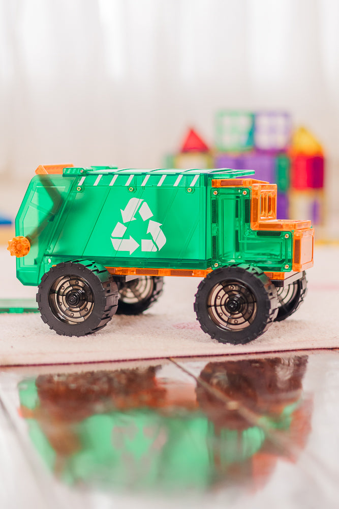 TileTek magnetische mega vuilniswagen 14 stuks