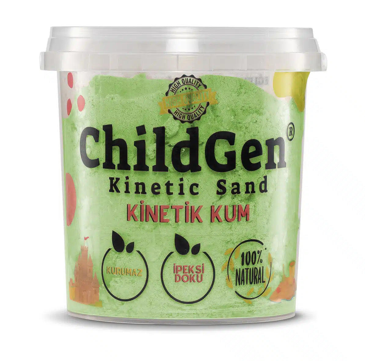Childgen - kinetisch zand groen 500gr