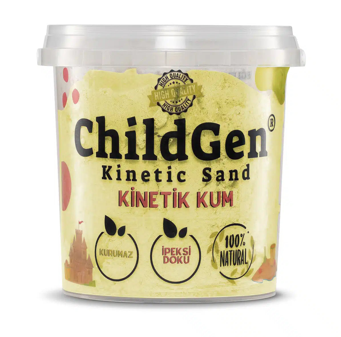 Childgen - kinetisch zand geel 500gr