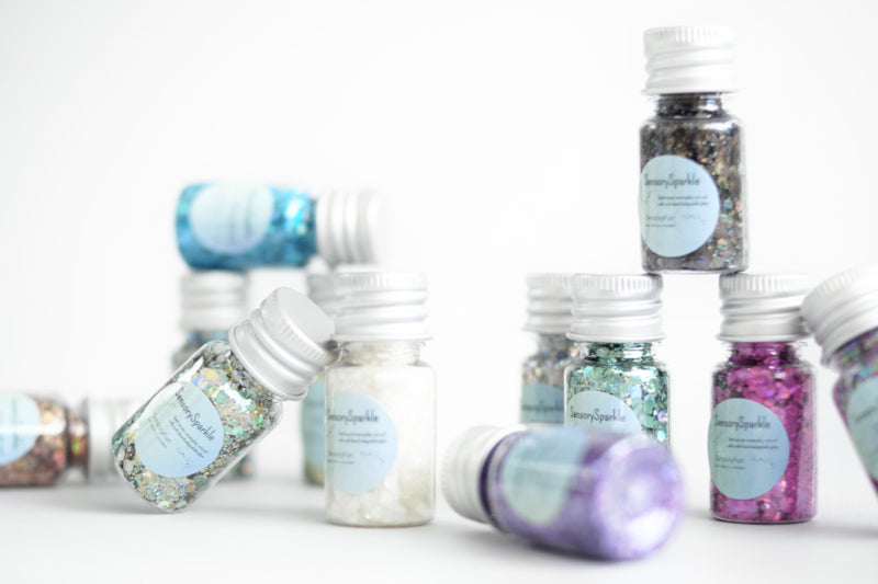 SensorySparkle Bio-Glitter Set (12 x 8 gr) — Bio-glitter 12 x 8 gr