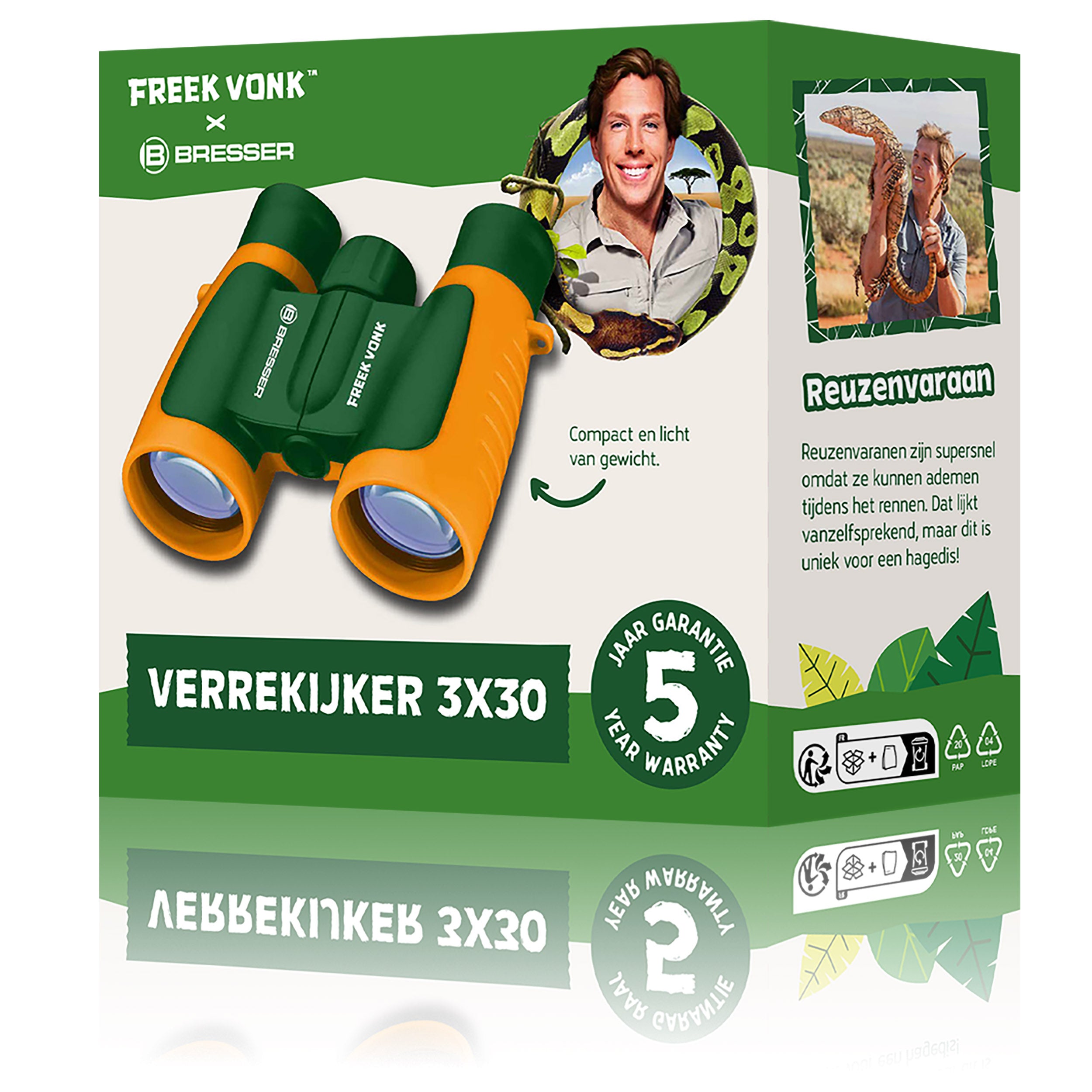 Freek Vonk - Verrekijker voor kinderen 3x30 - Bresser