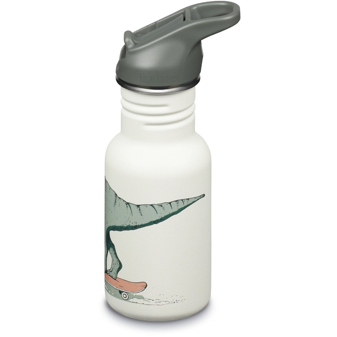 Klean Kanteen - Kid Kanteen drinkfles met flipsportdop - Dino Skate