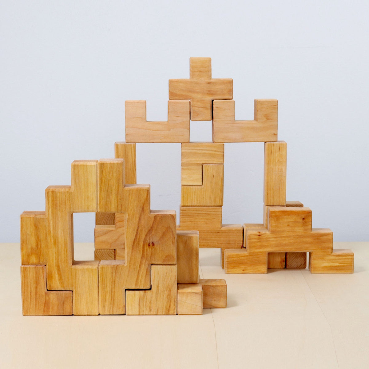 Grimm's - Trappenset bouwen – 19 delen in houten frame