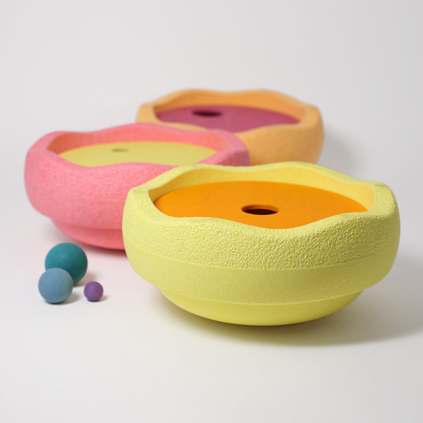 Grimm's x Stapelstein® Rolling Discs Warm Pastel