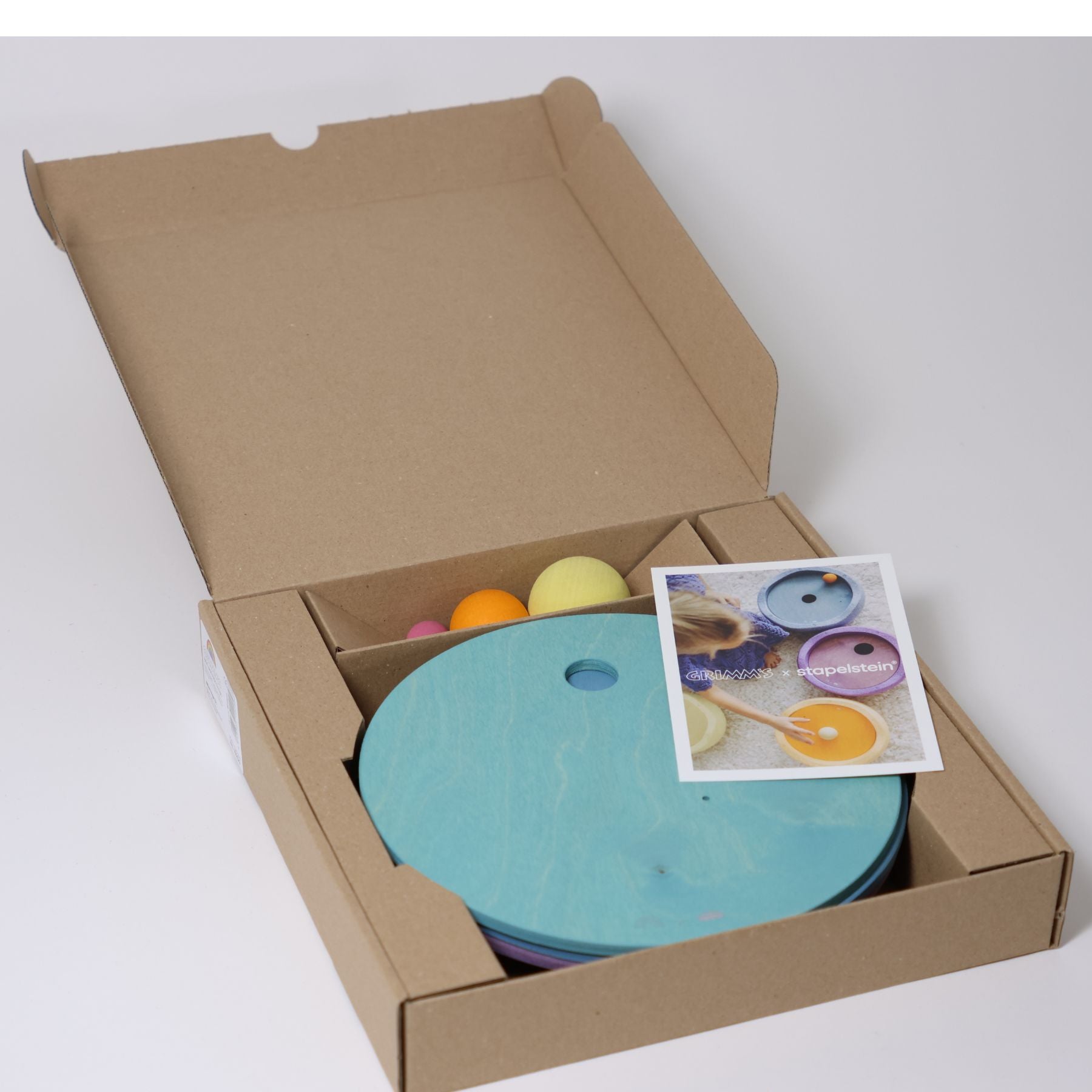 Grimm's x Stapelstein® Rolling Discs Cool Pastel