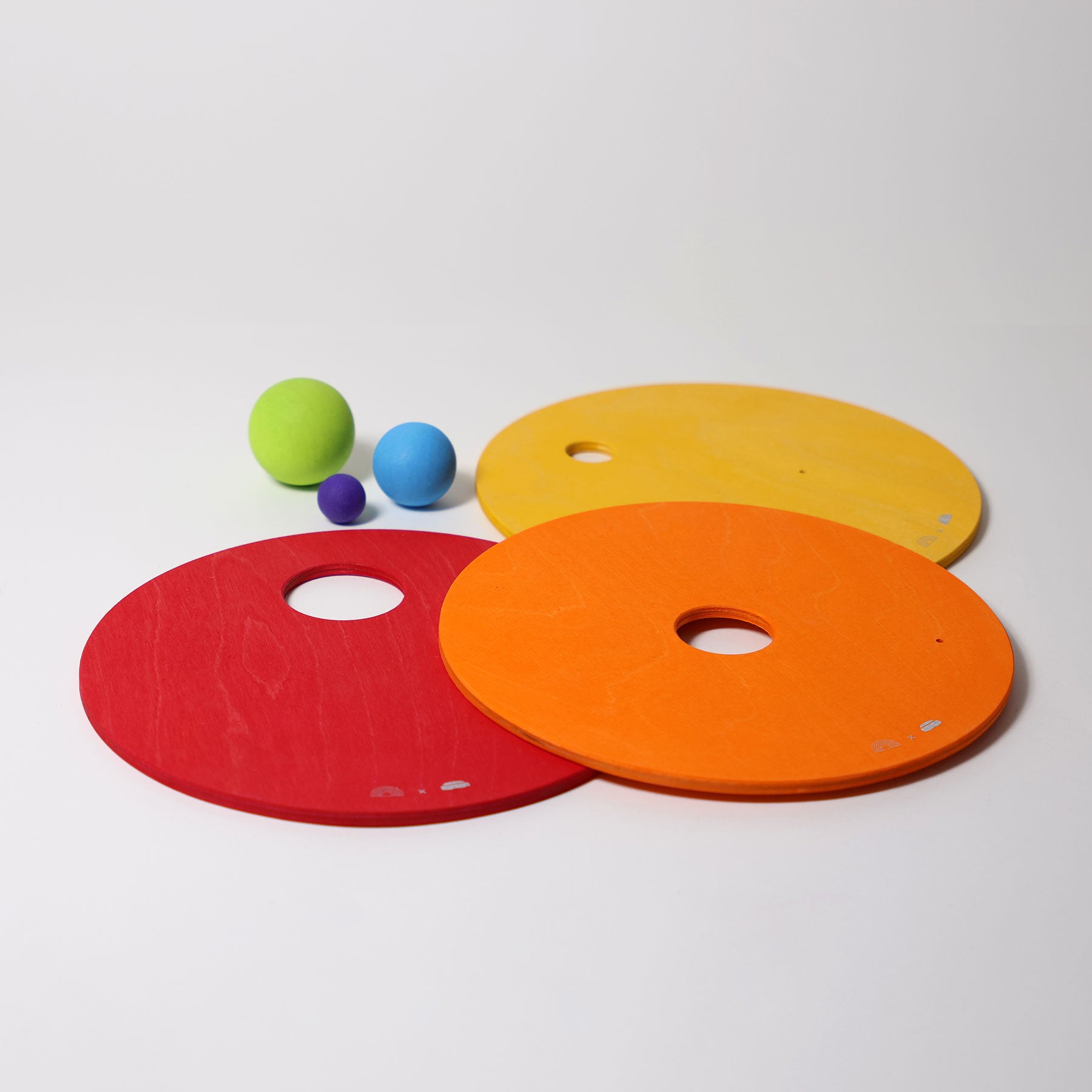 Grimm's x Stapelstein® Rolling Discs Warm Classic