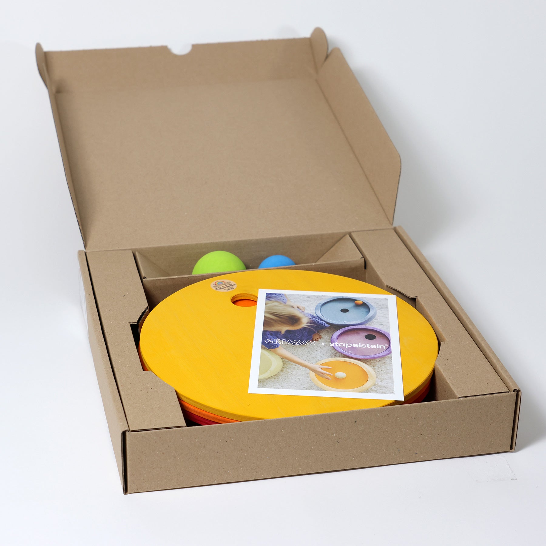 Grimm's x Stapelstein® Rolling Discs Warm Classic