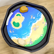 Interactieve Geluidsspeelmat Strand en Zee - 80 centimeter diameter