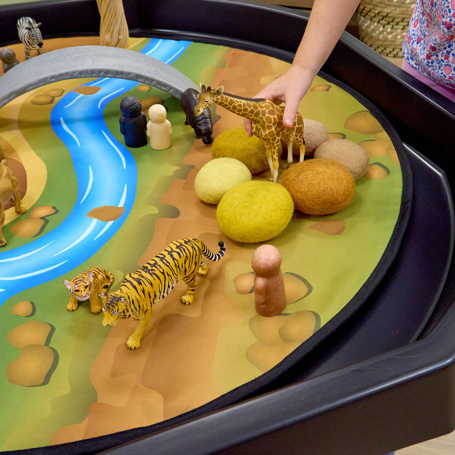Interactieve Geluidsspeelmat Safari - 80 centimeter diameter