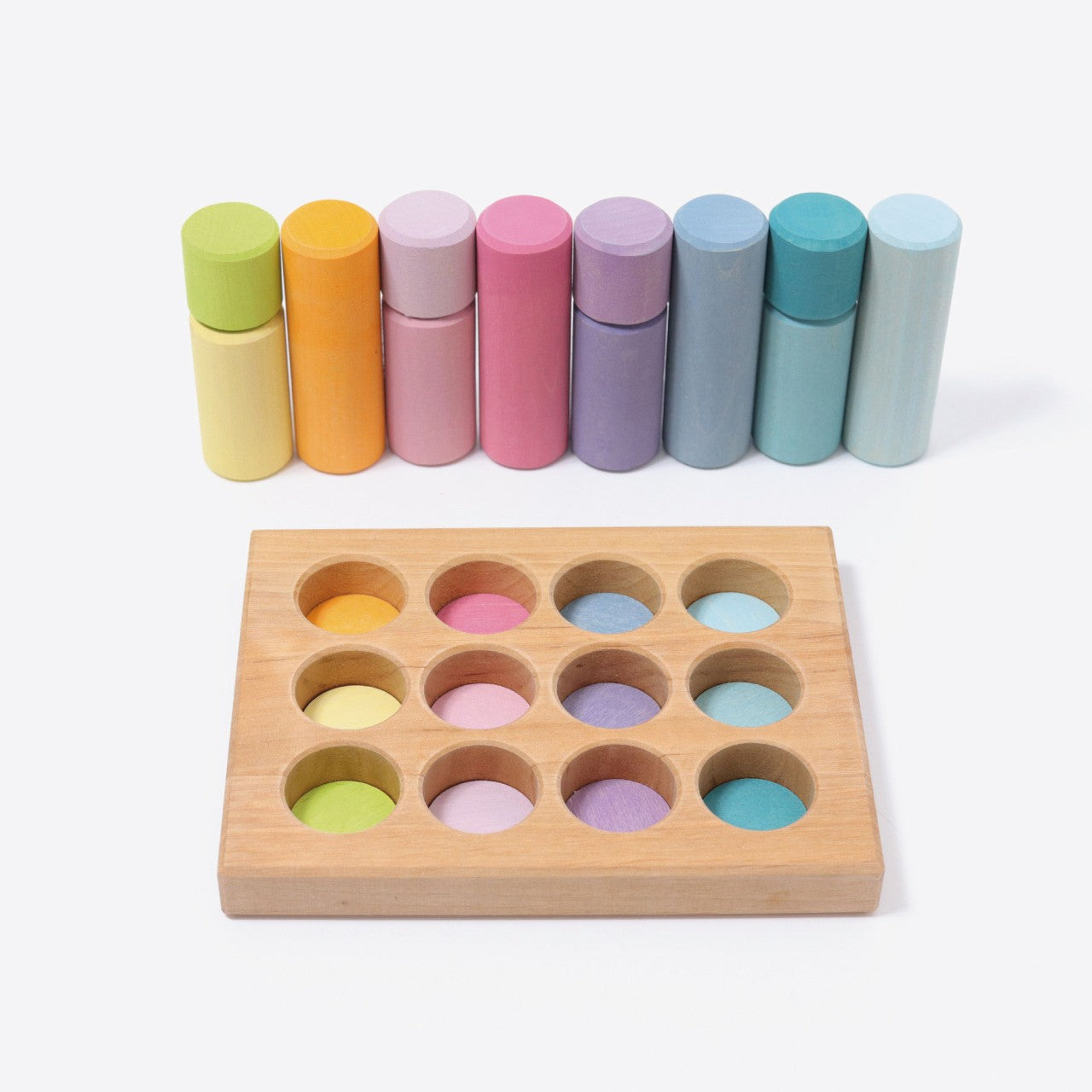 Grimm's Houten Roller Pastel Sorteerspel