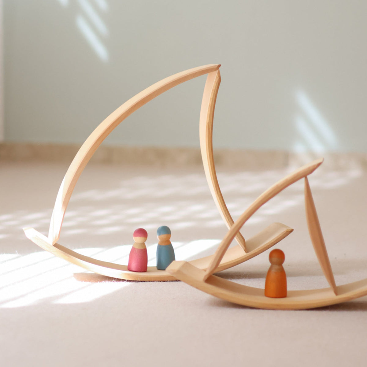 Grimm's - Natuurhouten brug 41 cm met 6 bogen