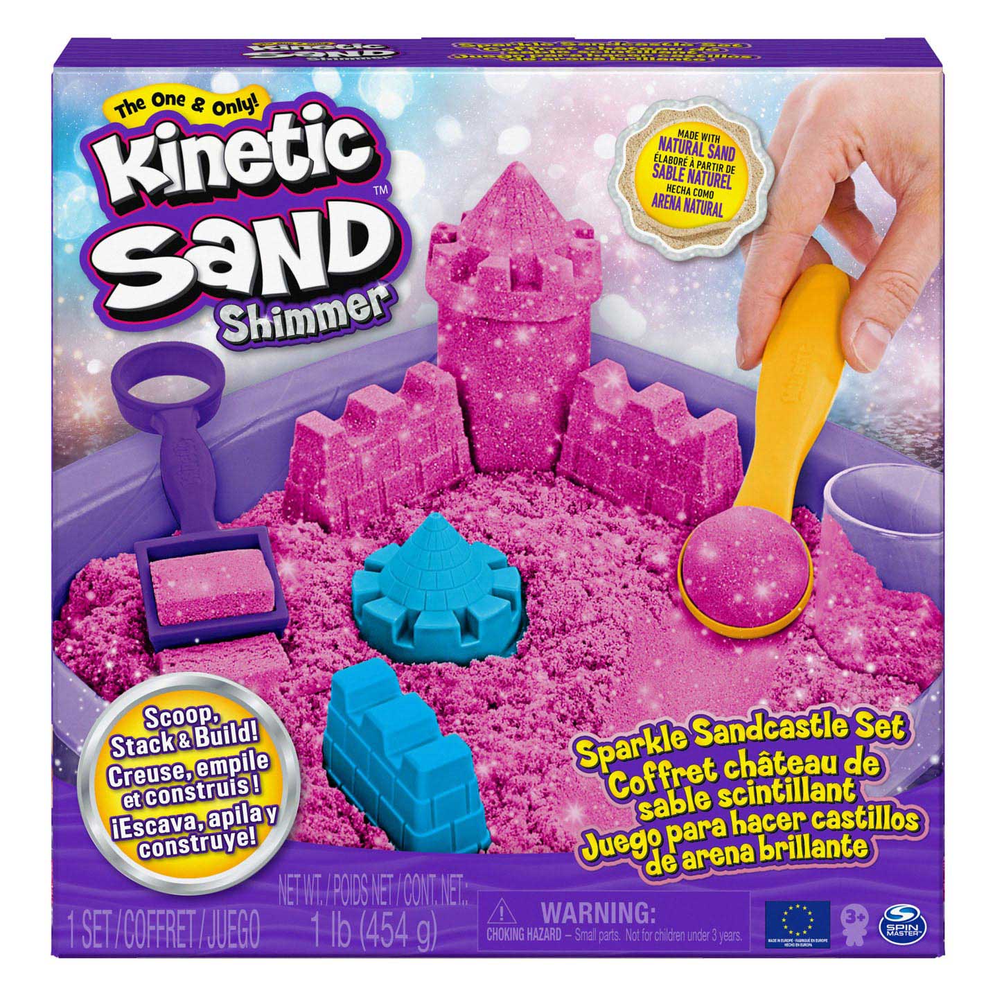 Relevant Play - Kinetisch Zand Speelzand Zandbak Roze - 454 gram