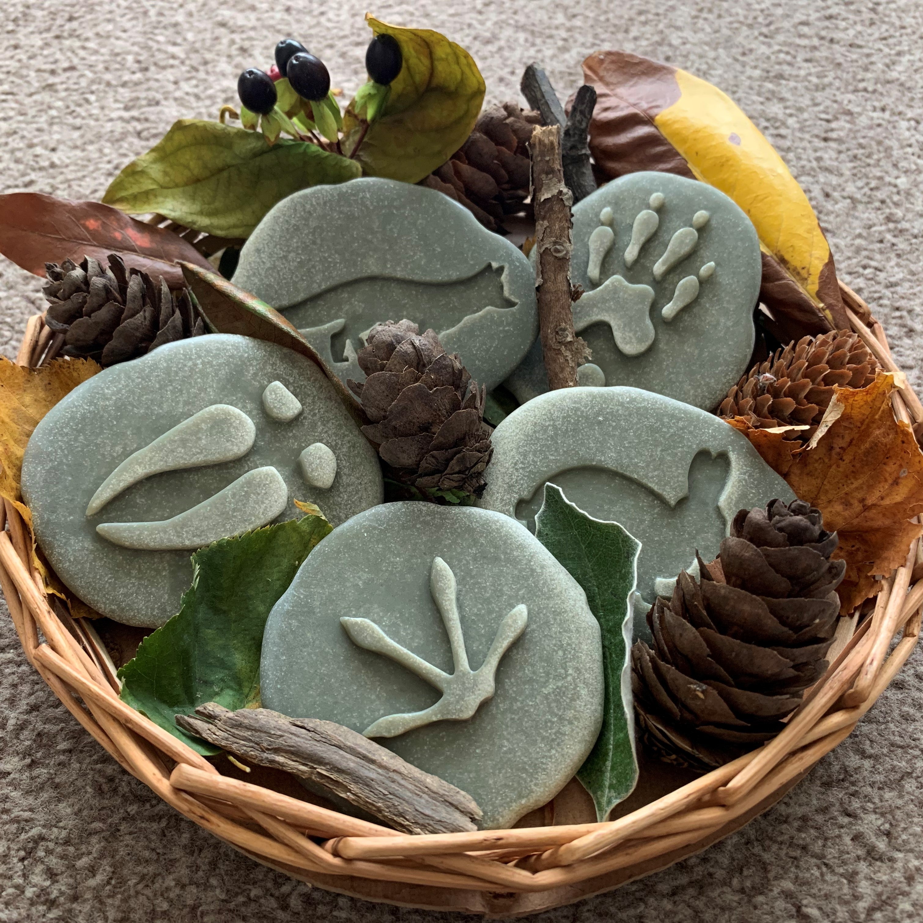 Yellow Door Stempel Stenen dubbelzijdig (8 stuks) - Bosdieren