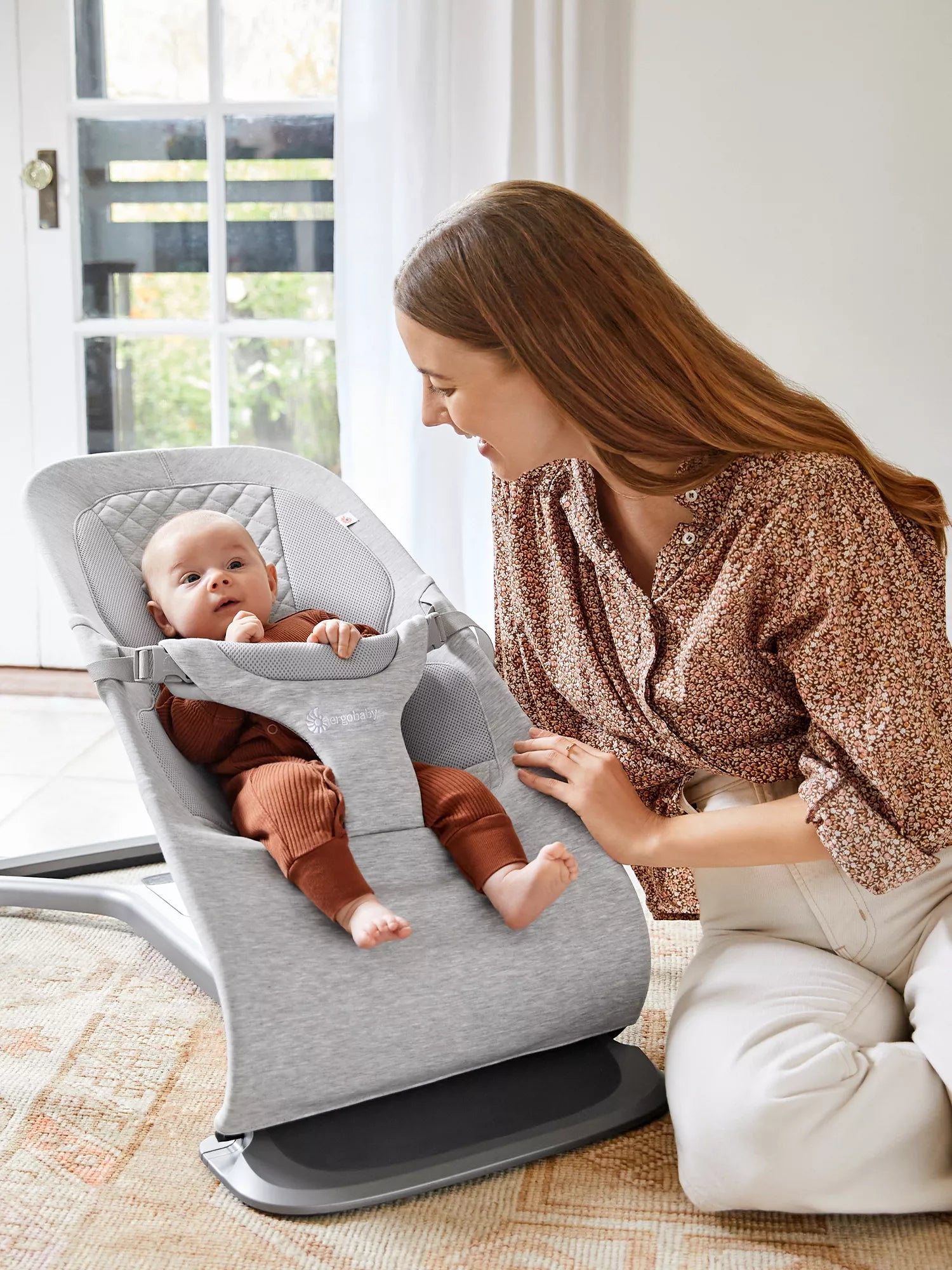 Ergobaby - Wipstoel Evolve Bouncer - Light Grey