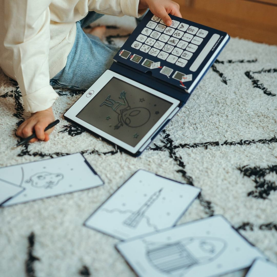 Kidywolf - Kidydraw-mini refill navulling - 60 kaarten dinosaurs and galaxy