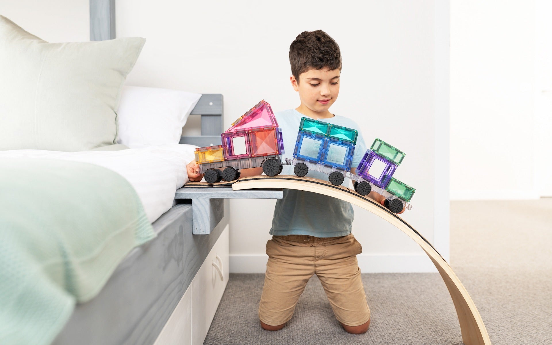 CONNETIX - Pastel Transport 50 stuks - magnetisch constructiespeelgoed