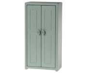 Maileg - Kast met 3 hangers (muis maat) voor in poppenhuis - Zacht blauw