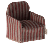 Maileg - Stoel muis Rood Red Stripe - 7,5 cm