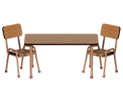 Maileg Tafel- en Stoelenset – Muis (Dark Powder)