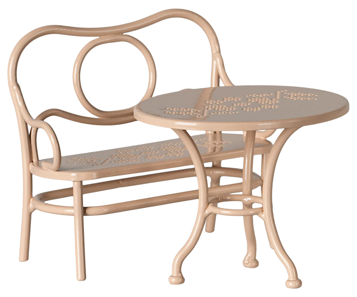 Maileg - Cafe Set Muis groot - Pale Pink