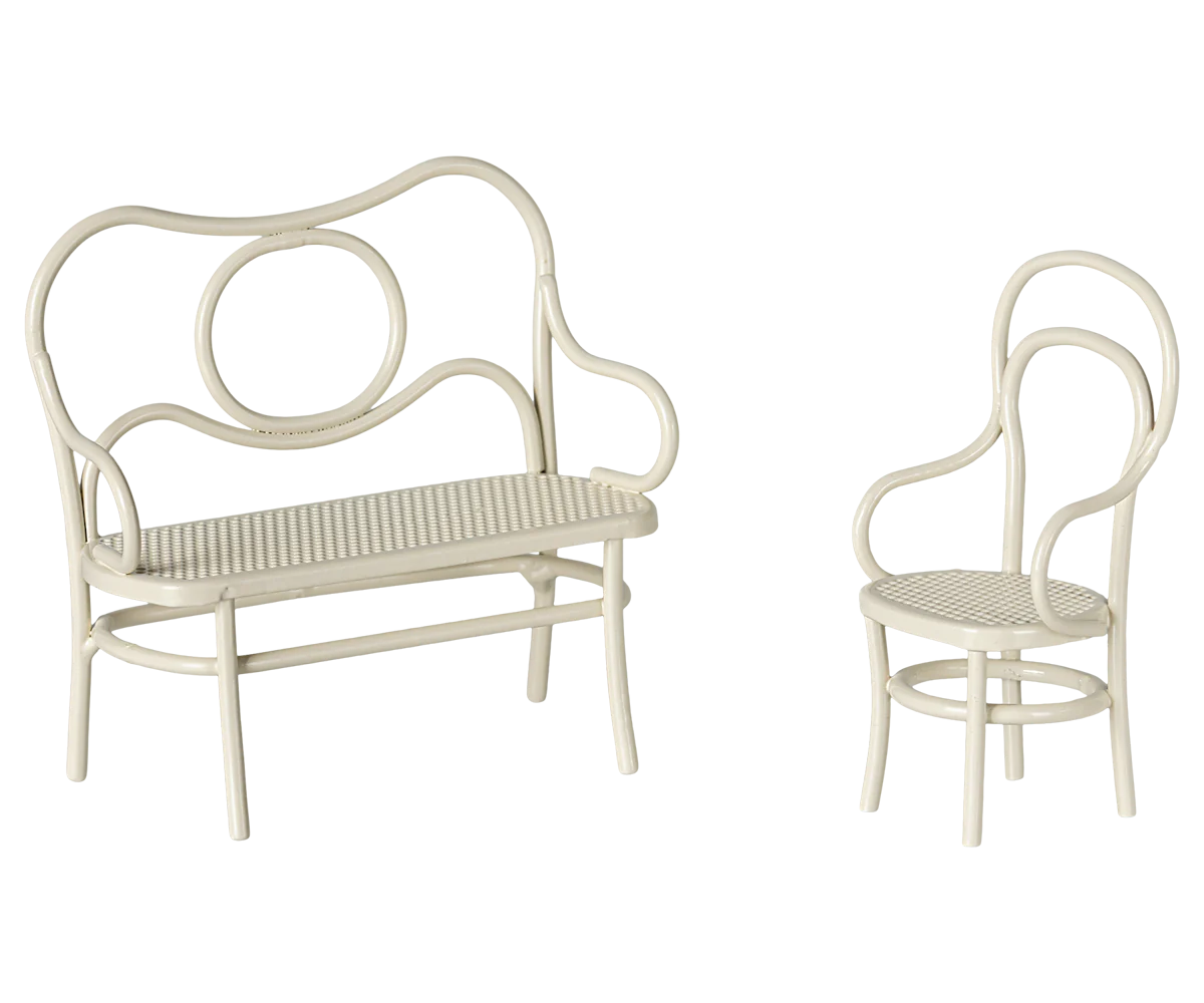 Maileg - Cafe Set Muis klein - Off white