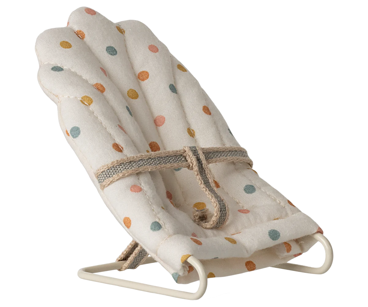 Maileg Wipstoeltje Multi Dots - babysitter - 7,5 cm