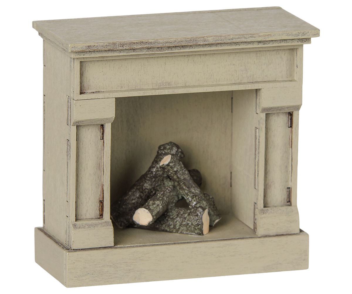 Maileg - Openhaard Muis - Off White