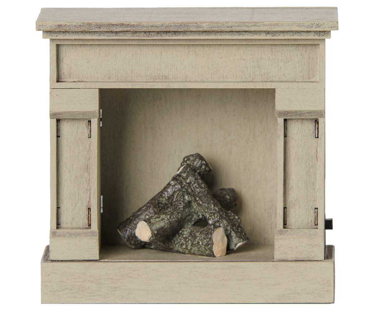 Maileg - Openhaard Muis - Off White