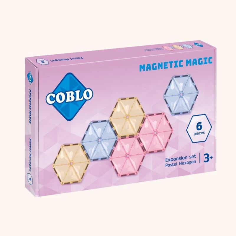 Coblo Hexagon Pastel 6 stuks