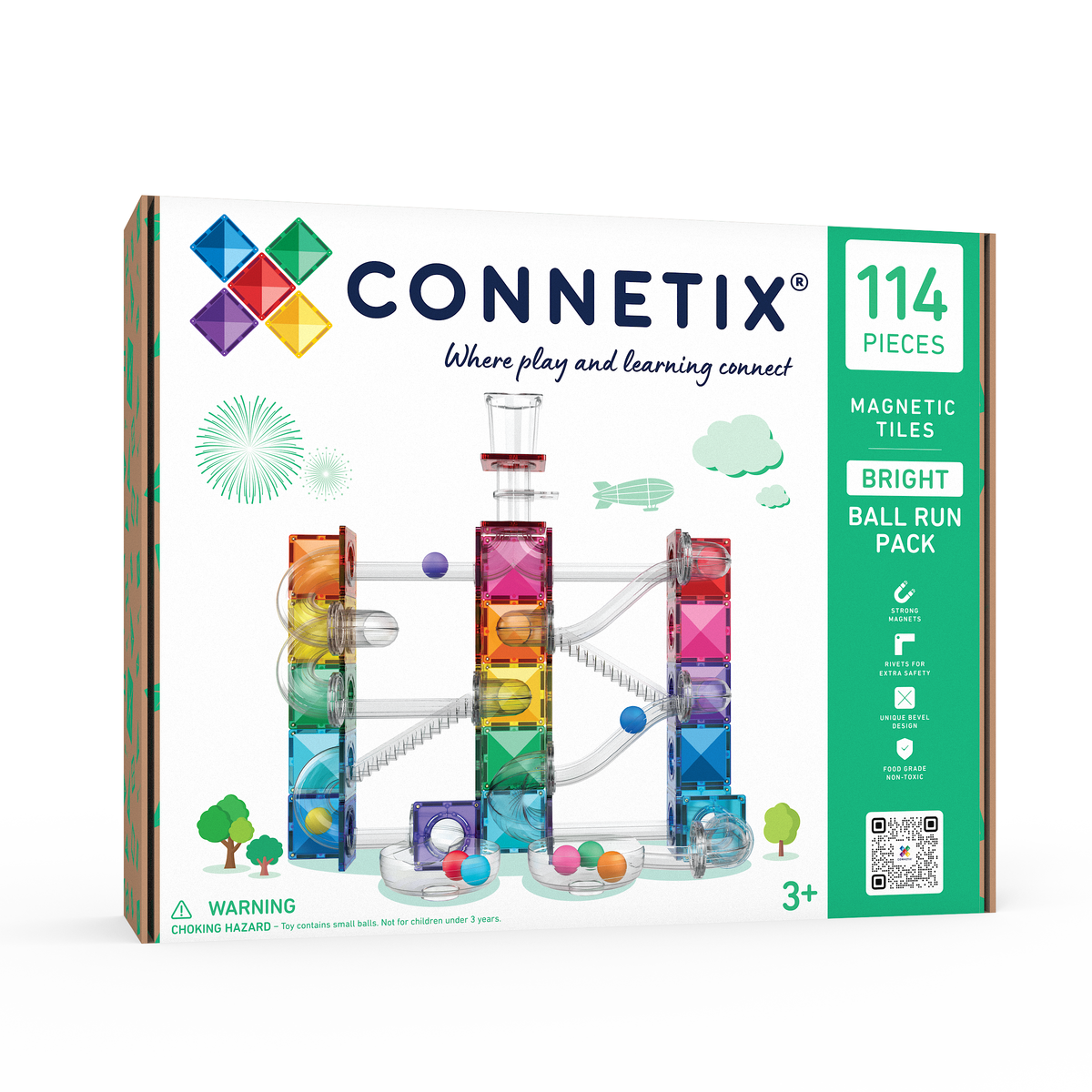 CONNETIX - Knikkerbaan Bright set 114 stuks