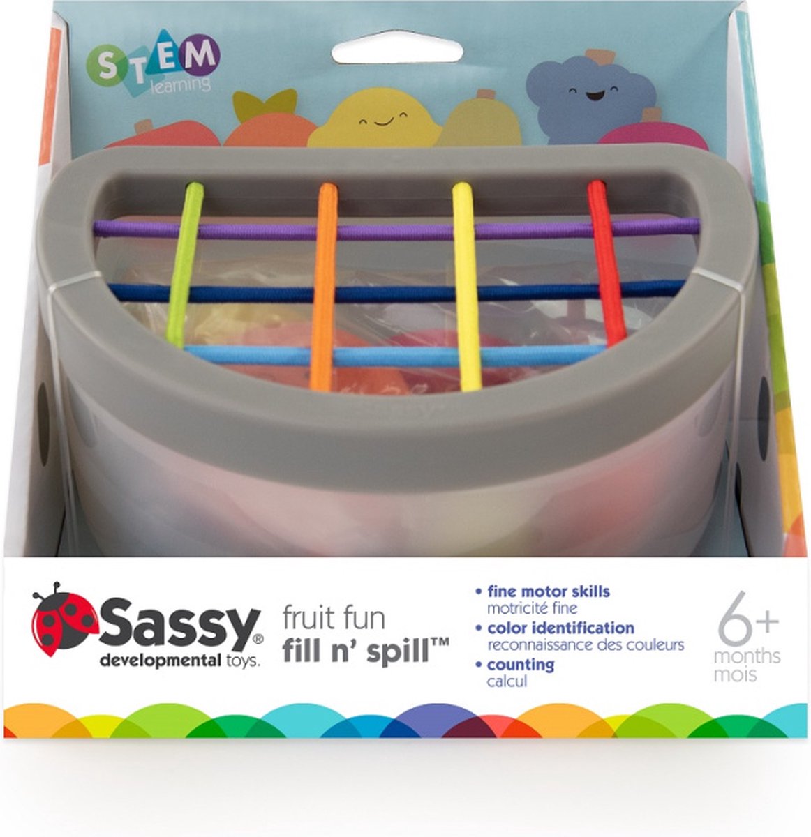 Sassy - Fruit Fill 'n Spill - Sensorisch babyspeelgoed