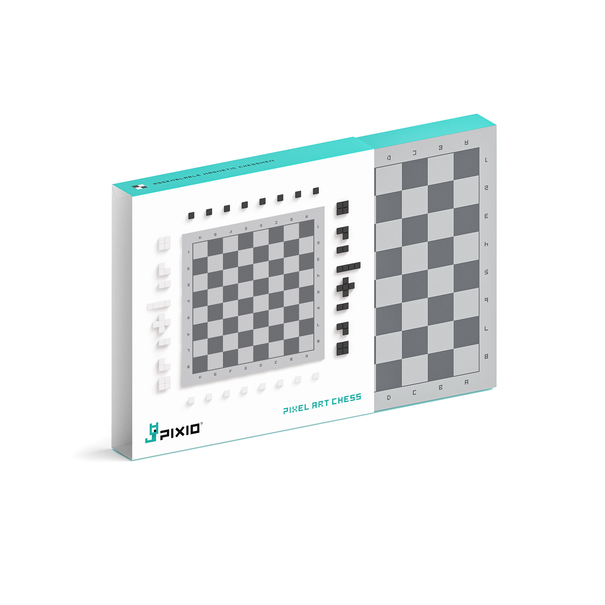 Pixio - Boardgame Pixel Art Chess - 70 magneetblokjes