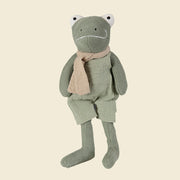 Egmont Toys - Gebreide kikker Jeremy met rammelaar