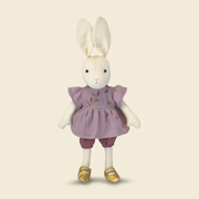 Egmont Toys - Knuffelkonijn Sidonie in lila jurkje