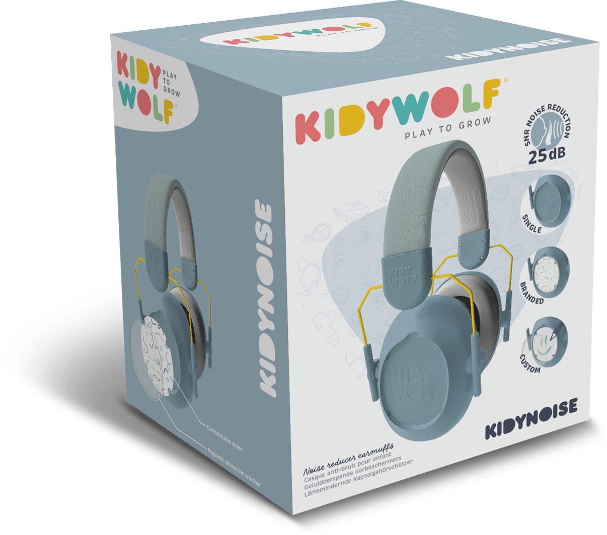 Kidywolf Kidynoise - Gehoorbescherming blauw