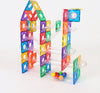 Gladi Tiles - 128 stuks knikkerbaan - Magnetic Tiles - Magnetisch Speelgoed