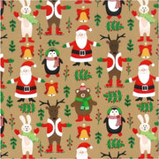Cadeauzakjes klein - 200 papieren zakjes - 19 x 12,5 cm - kerstfiguren