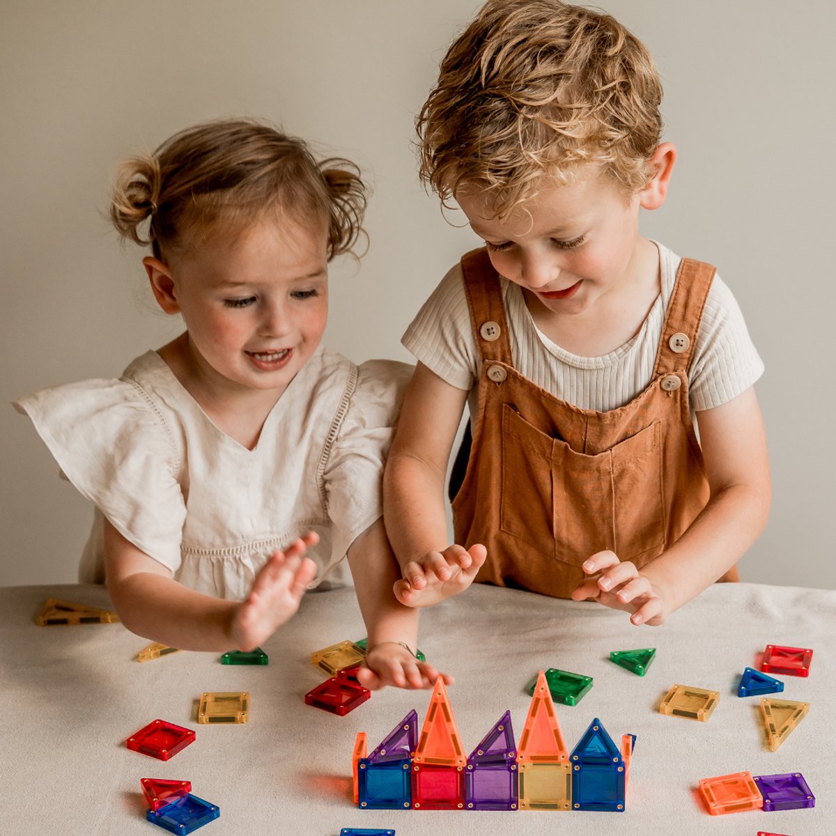 Gladi Tiles - 40 micro tegels - Magnetic Tiles - Magnetisch Speelgoed