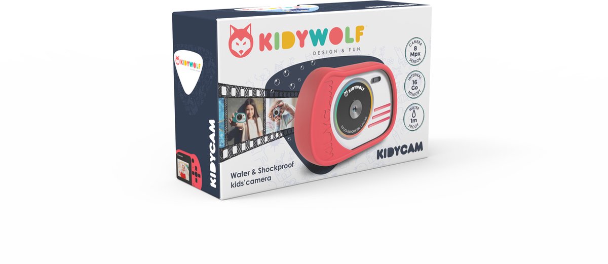 Kidywolf - Kindercamera - roze
