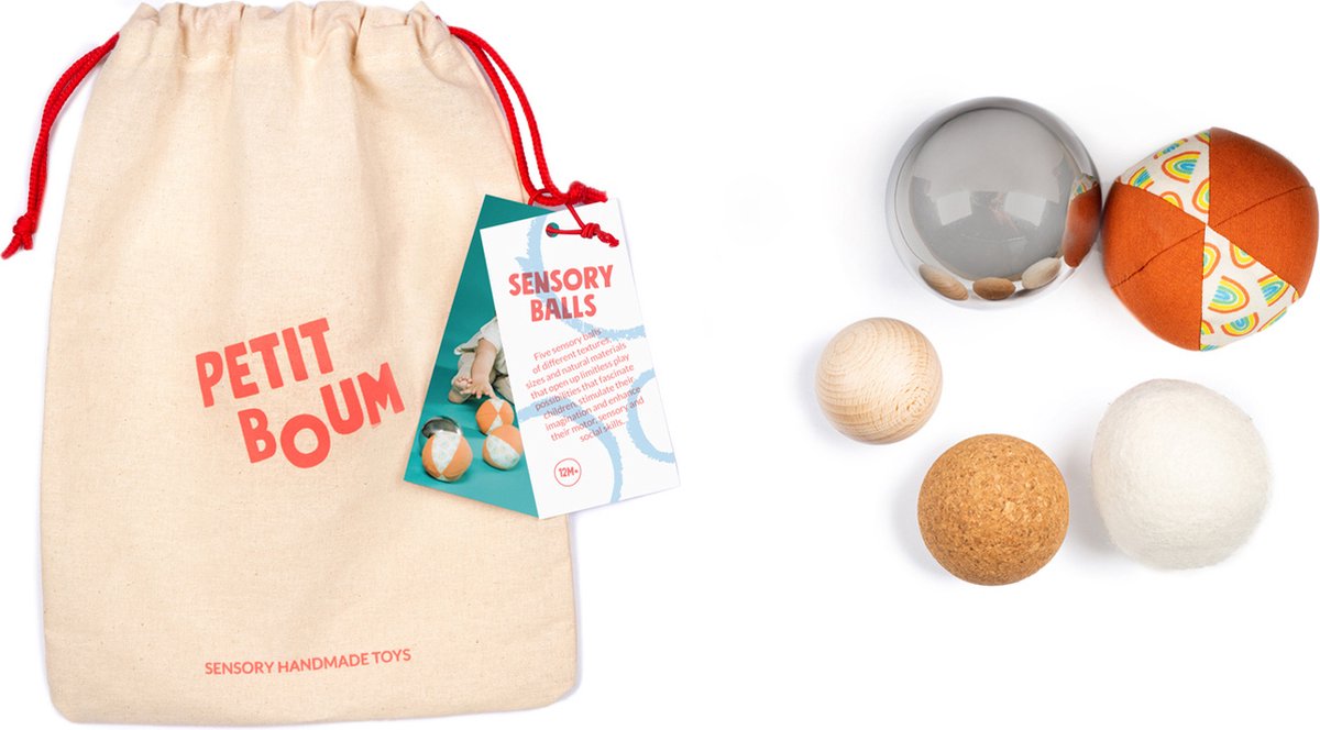 Petit Boum - 5 sensorische ballen