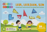 Gladi Tiles - 28 stuks bijzondere vormen - Magnetic Tiles - Magnetisch Speelgoed