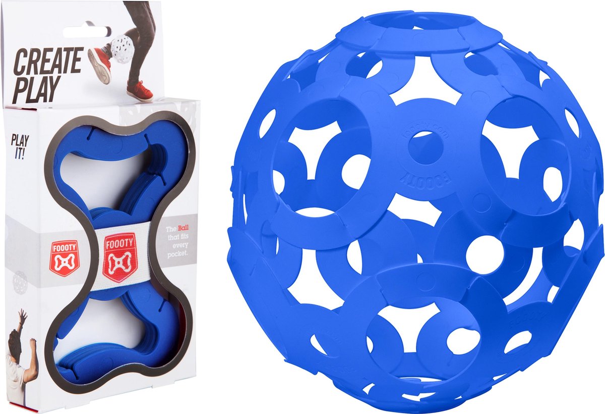 Foooty - Opvouwbare bal blauw
