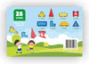 Gladi Tiles - 28 stuks bijzondere vormen - Magnetic Tiles - Magnetisch Speelgoed